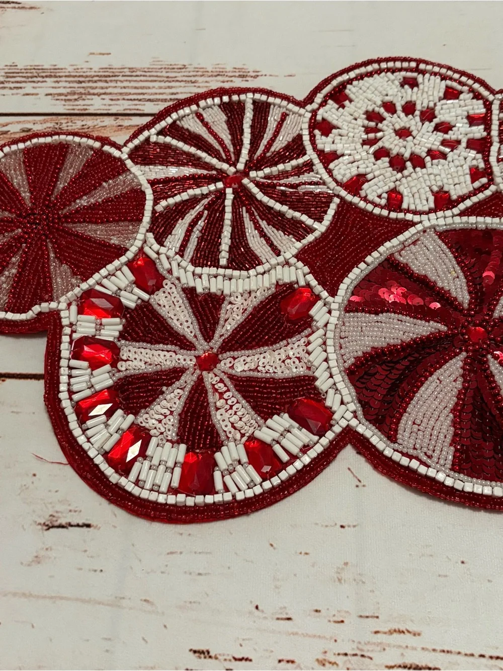 Pier 1 Imports Christmas Peppermint Table Runner